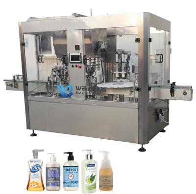 China 4 oz Automatic Liquid Food Filling Machine Liquid Fine Mist Sprayers Sanitizer Filling Sealing Machine for sale