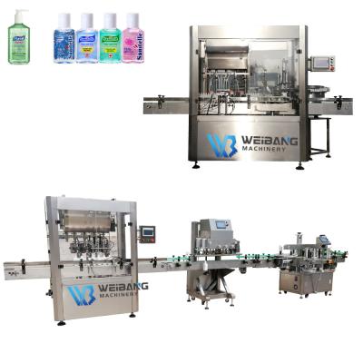 China Automatic Food Hand Sanitizer Machine Alcohol Handgel 500ML Bottle Filling Food Handgel 500ML Dispenser Capping Machines for sale