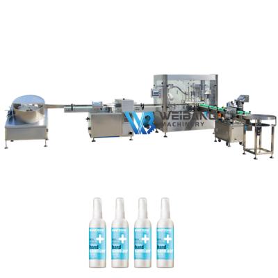 China WB-P4 Beverage Beverage Disinfection Spray Filling Machine Full Automatic Cleaning Spray Filling Machine for sale