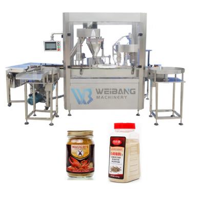 China WB-FX1 Automatic Products Bottle Garlic Powder Glass Powder Filling Equipment 50g Jar Filling Capping Machine for sale