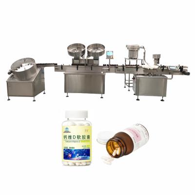 China 15-500ml 15-500ml Automatic Tablet Pill Capsule Counter Counting Plastic Bottle Screw Capping Machine for sale