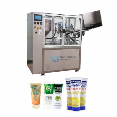 China WB-100FW Automatic Plastic Food Tube Filling And Sealing Machine For Cosmetic Cream Toothpaste for sale