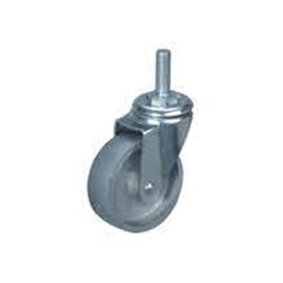 China Rigid High Quality High Load Cast Iron Transport Threaded Rod Roller Caster Wheel for sale