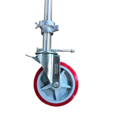 China Industrial Swivel Heavy Duty Caster Brake Scaffolding Caster Wheel For Scaffolding for sale