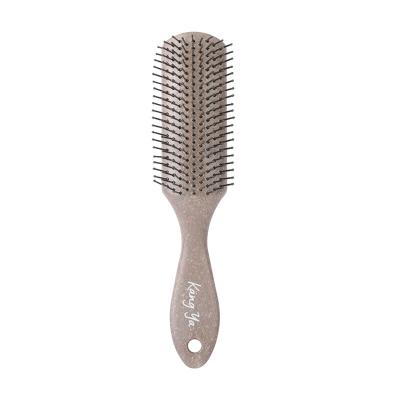 China New Best Price Waterproof Hot Selling Pla Eco-Friendly Wide Teeth Vented Private Label Luxury Boar Bristle Hair Brush for sale