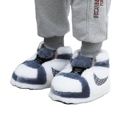 China Fashion Trend Competitive Price Good Quality Cotton Slipper Unisex Funny Winter Warm Plush Soft Shoes for sale