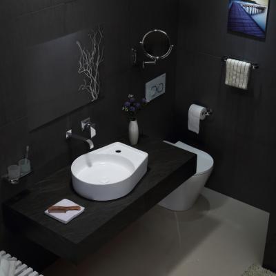 China Modern Luxury Ceramic Wash Basin Sink Bathroom Countertop Sink for sale