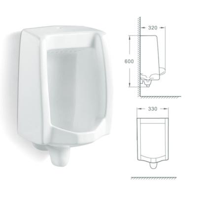 China Factory Price Modern High End White Ceramic Bathroom Urinal Wall Hung Urinal For Men for sale