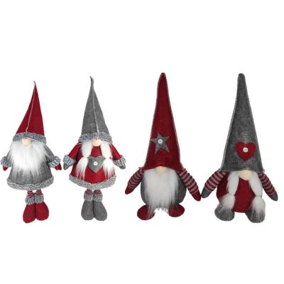 China 2023 Faceless Gnomes Pink Christmas Xmas Home Ornaments Stuffed Dolls Handmade Cloth Christmas Gifts Factory Waterproof+Eco-friendly For Xmas Decor for sale