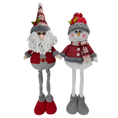 China Wholesale Custom Waterproof+Eco-friendly 2022 Red Green Soft Plush Elf Decoration Christmas Elf Christmas Ornament Doll for sale