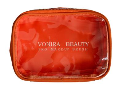 China Bolso transparente del artículo de tocador del claro del bolso del cepillo del maquillaje del PVC para las mujeres en venta