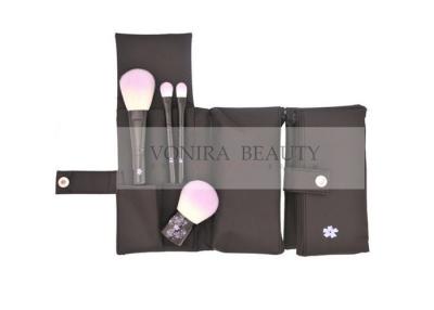 China Pelo púrpura de niña del sistema de cepillo del maquillaje del viaje 4PCS para las miradas diarias en venta