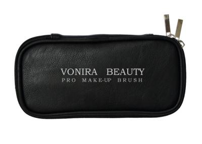 China Bolso multifuncional del maquillaje del cepillo del tenedor cosmético portátil del bolso con el bolso interno para el viaje y el hogar, negro en venta