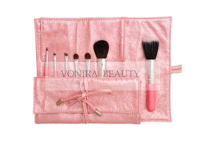 Cina Borsa di rotolo cosmetica portatile di trucco di viaggio di rosa del set di pennelli di trucco di viaggio in vendita