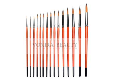 Chine brosses rondes professionnelles de peinture de la carrosserie 15Pcs pour la peinture de visage de gouache d'aquarelle d'huile à vendre