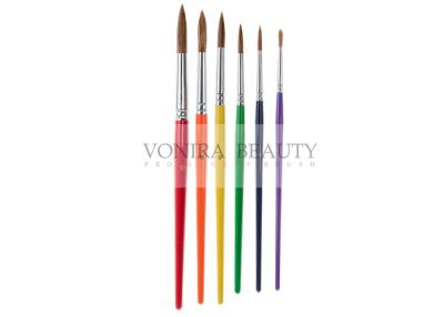 Cina vernice di carrozzeria di arte 6Pcs BrushesCollection per la pittura della scuola con il pelo naturale in vendita