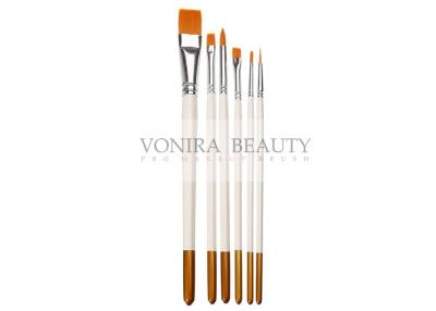 Chine brosse de lecture de peinture de l'artiste 6Pcs pour le visage acrylique de clou de métier de peinture à l'huile d'aquarelle à vendre