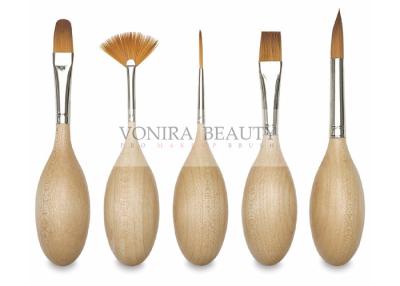 Chine Brosses de peinture professionnelles de visage d'art créatif d'oeufs avec des cheveux de Taklon de Vegan de haute catégorie à vendre