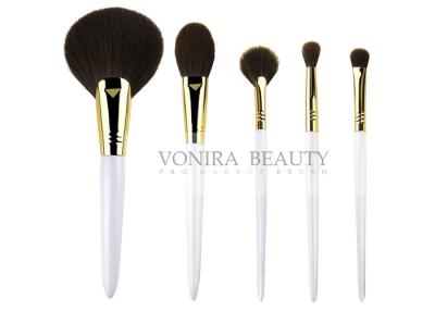 China Fabulous Synthetic Makeup Brushes Pearl White Handle Simple Tools for sale