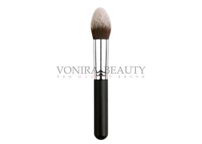 China Big Ponited Tapered Face Powder Makeup Brush Vegan Taklon Hair Makeup Brush for sale