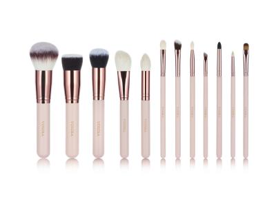 Chine Brosse de lecture cosmétique faite sur commande de Logo Vonira Nude Pink 12pcs à vendre