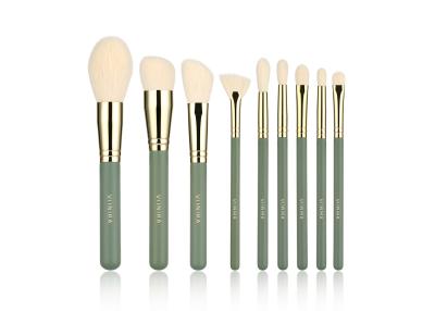 Chine Brosses de maquillage de Brochas Maquillaje de brosse de lecture de maquillage de fibre synthétique de vert de la beauté 9PCS de Vonira à vendre