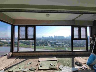 China Standard Aluminium Window Waterproofing Single / Double / Triple Glass Aluminum Windows for sale