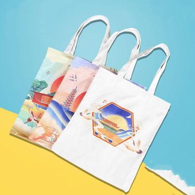 China Promotion Tote Makeup Packaging Zipper Custom Canvas Jumbo Shoulder Folding Tote Bag for sale