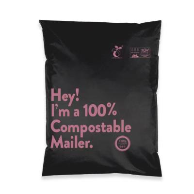 China BIODEGRADABLE Compostable Eco-Friendly Mailer Mailer Express Shipping Pouch Poly Mailer Envelopes With Self Adhesive Strap for sale