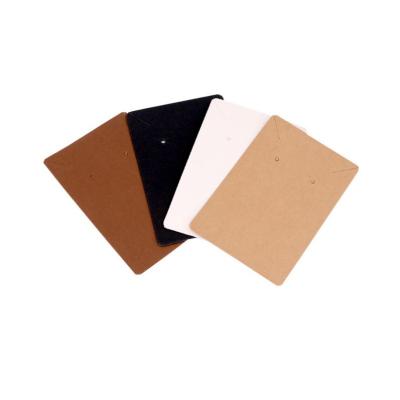 China Accessories Wholesale Custom Printed White Black Cardboard Paper Earring Card Jewelry Display Paper Packaging Card for sale