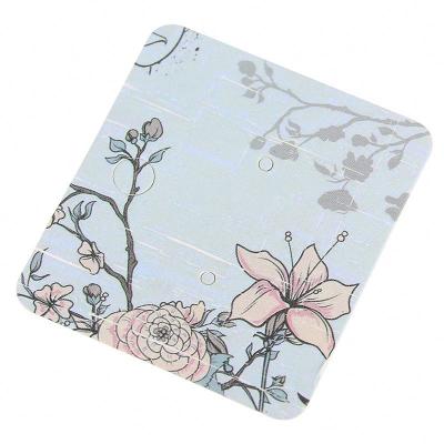 China Cheap custom printed white necklace earring jewelry fashion card holder accessories wallpaper display packaging display card for sale