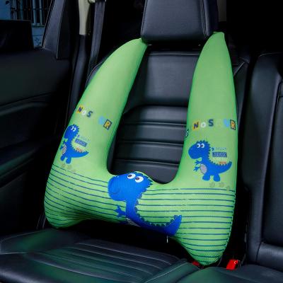 China 2020 Head Pillow Car Sleep Headrest Cartoon Head Pillow Factory Direct Travel Magnetic Inflatable Kids Pillow Sleep For Kids for sale