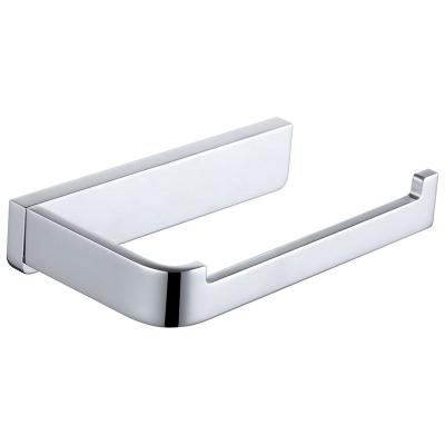 China Modern Style Brass Sleek Graphic Wall Mounted Toilet Paper Holder Bathroom Finish for sale