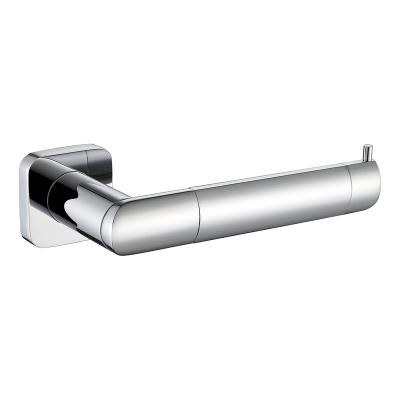 China Bathroom Accessories Contemporary Brass Toilet Paper Roll Holder Hotel Style Chrome Finish Toilet Tissue Holder WY76002cp for sale