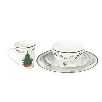 China 20 DINNER SET PORCELAIN DESIGN CHRISTMAS Viable PIECES for sale