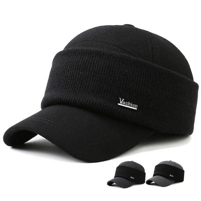 China COMMON Color Man Promotional Winter Baseball Cap Fleece Factory Outdoor Cycling Warm Baseball Cap for sale