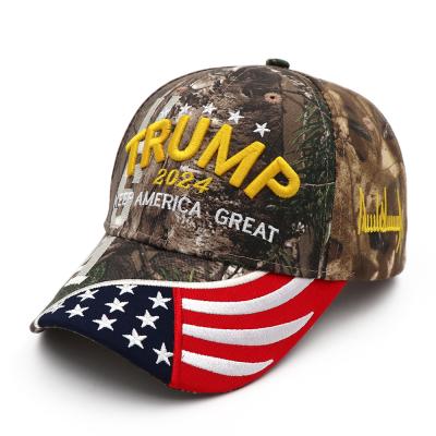 China COMMON Custom Design Your Own Trump Hat Cap Keep America Great Camouflage Hat 2024 Baseball Cap Trump Hat for sale