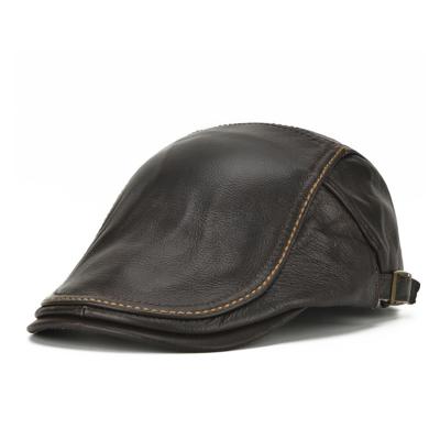 China High Quality Driving Cars Ivy Hat Leather Newsboy Image Hat For Man for sale