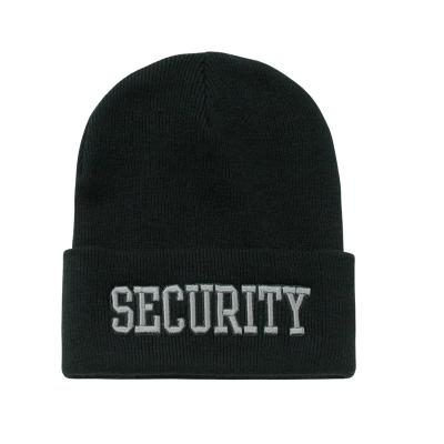 China Beanie Hat Cap Keep America Warm COMMON Large Beanie Hat Embroidery Knitted Security Beanie Hat for sale