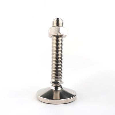 China Easy Installation Adjustable Leg Leveling Screw Feet Mount Swivel Stainless Steel Sliding Leveling Feet for sale