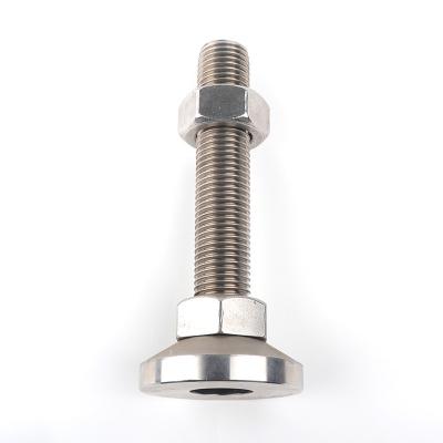 China Height Stainless Steel Lever Feet Easy Installation Customized Machine Threaded Adjustable Leveling Feet for sale