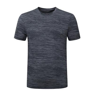 China Outdoor Anti-wrinkle Fashion Casual Men's Ice-silk Sports Elastic Quick-Dry Breathable T-shirt for sale