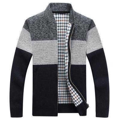 China Winter Anti-pilling Heavyweight Sheared Men's Cardigans Knitwear Jackets Loose And Warm Awarer for sale