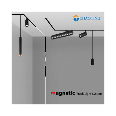 China Modern Recessed Commercial Line Systems Accessories Micro Focus 20W 30W Adjustable Spot Led Magnetic Tracks Lights Led Spots On Tracks for sale