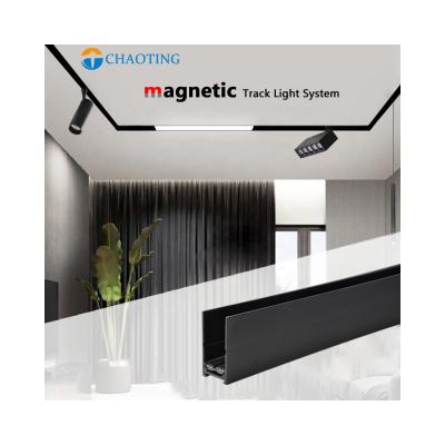 China Modern Smart Recessed Linear Beam Triac Focus Sport Flood Lamp 12W 15W 25W 30W Track System Accessories Led Magnetic Track Light for sale