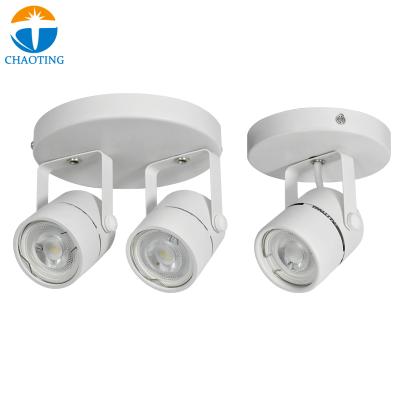 China Wholesale Modern Indoor Outdoor White Black White Adjustable Ceiling LED Body GU10 Spot Lamp Aluminum Housing Mounted Spot Track Light for sale