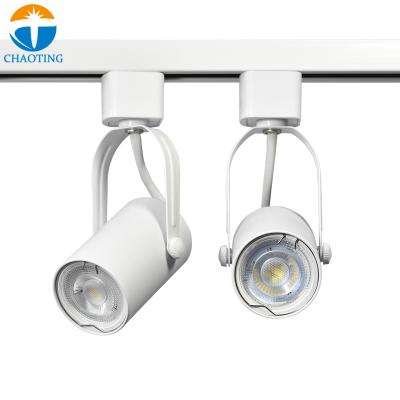 China Modern New Design Aluminum Adjustable Track Light Housing Clothing Store GU10 Ceiling Cob Led Spotlights Showroom Moving Head Track Light for sale