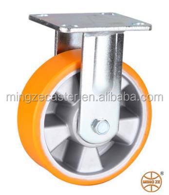 China 8 Inch Rigid PU Wheels, Rigid Caster, Platform Trucks Wheel Caster for sale