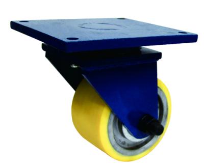 China Casters And Wheels Heavy Duty 2 Ton Caster With High Quality PU Wheels for sale