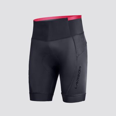 China Breathable Comfortable LAMEDA Pad Spandex Fabric Seamless Padded Cycling Shorts Woman for sale